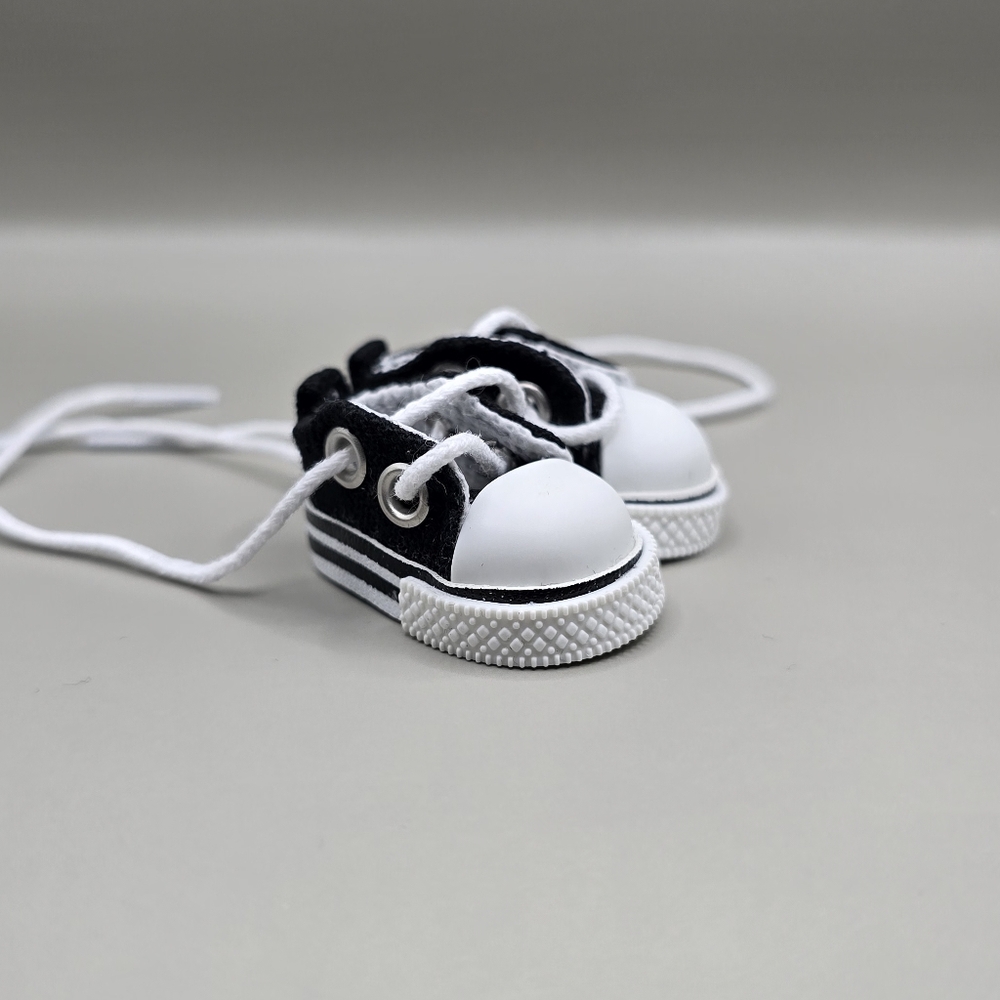 Labubu Accessories - Black & White Converse Sneaker Shoe